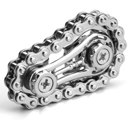 Cool Sprockets Fidget Chain, Assemble Fidget Spinner Ring Toys for Kids Adults, Metal Fidgeting Sens