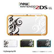 名入れできます★【new Nintendo 2DS LL/new Nintendo 3DS LL/ Nintendo 3DS LL 】 カバー ケース ハード new3dsll new2dsll 3dsll 2dsll / トライバル1 グレー ブルー メール便送料無料 任天堂 スリー ディーエス ニュー