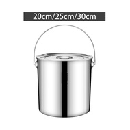 [guupcw] Stainless Steel Soup Pot, Large Soup Pot, Induction Pot, Canning Pot, Pasta Pot for The Hou