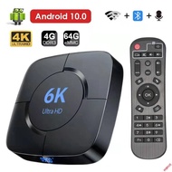 IPTV Android TV Box 4GB Ram 64GB Rom Voice Assistant Android 10.0 HTV 8 Box Original 6K H616 Wifi Me