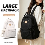 Beg Sekolah Perempuan Backpack School Bag Large Capacity Waterproof Ins Korea Style 背包女 Beg Galas