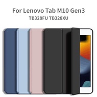 For Lenovo Tab M10 3rd Gen 10.1 Case TB-328FU TB-328XU Soft Silicon Back Tri-Fold Stand Funda For Tab M10 Gen 3 Gen3 10.1 Tablet
