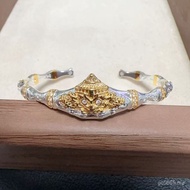 Jewelry National Trendy Retro Simple Manufacturer Thai Silver Couple Personality Bracelet Fashion Ra