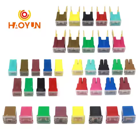 【10-2PCS】Mini Small Medium Automotive Car truck van square Fuse long feet male Fuse 20A 30A 40A 50A 