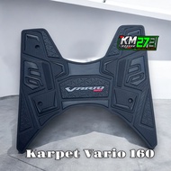 KM272 ALAS PIJAKAN KARPET MOTOR HONDA VARIO 160 ABS/CBS BAHAN KARET PREMIUM ANTI LICIN