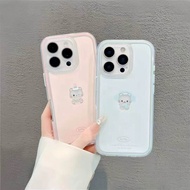 Blue Foundation Hollow Kitten Suitable for iPhone16pro Phone Case 13 Apple 15promax Cute 17pro Huawe