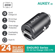 Aukey CC-A2 Car Charger Mobil 20W QC 3.0 PD USB Type C - 1 Port TYPE C