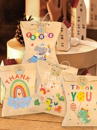 24入組可愛卡通圖案派對禮品包裝袋和貼紙套裝