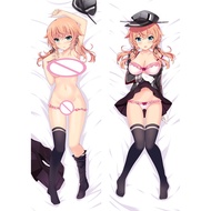 Kancolle Otaku ปลอกหมอนหมอนอิงอะนิเมะเกม Prinz Eugen Dakimakura 2Way Hing ปลอกหมอนร่างกาย