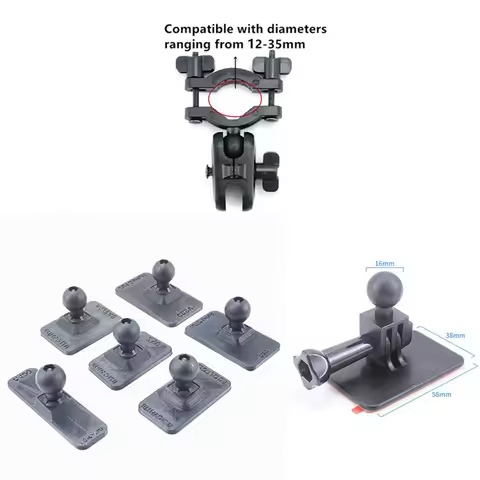 360° Rotating Rear View Mirror Holder With 16mm ball joint For 70mai PRO A400 D02/D08 A5/Z40 Z50 A80