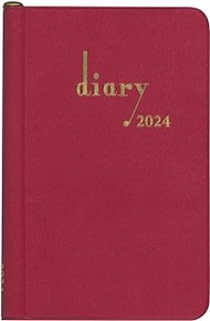 Hakubunkan-Shinsha Hakubunkan Planner, 2024 Weekly Horizontal Line Pocket Diary, Rouge No. 206 (Begins January 2024)