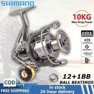 shimano Fishing reel Spinning Reel Metal Spool Pancing Braking Force Mesin Casting Fishing Reel Metal Line Cup Sea Tackle