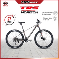 TRS Hardtail Bike Horizon Aluminum Mountain Bike - Shimano 2 x 9 Speed (27")