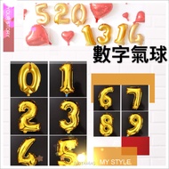 ----Number Balloon/Balloon/Birthday/Birthday Balloon/Candle/Number/Candle/16 Inch Number/Golden Numb