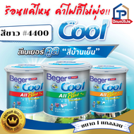 Beger Cool All Plus สีขาว ขนาด 3.75 ลิตร สีทาภายนอก+ภายใน สีทาบ้าน ฝ้าและผนัง สีบ้านเย็น  ร้อนแค่ไหน ค่าไฟก็ไม่พุ่ง