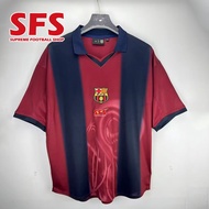 【SFS】 Top Quality Barcelona x Cactus Jack Retro 2000-01 Skeleton Remake  Soccer Football Jersey T-Sh