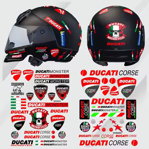 Motorcycle 3D Emblem Badge Decal Tank Wheel Sticker For Ducati Monster Panigale 748 1198 749 999 119