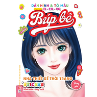 Sách - Dán Hình Sticker Trong Suốt & Tô Màu Búp Bê - Nhà Thiết Kế Thời Trang - Đáng Yêu (VT)