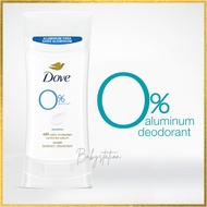 Dove 0% Aluminum Deodorant For Odor Protection Sensitive Deodorant Stick Provides 24-Hour Protection