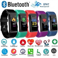 115Plus Wireless Health Bracelet Heart Rate Blood Pressure Smart Band 5 Fitness Tracker Bluetooth Wristband Watch