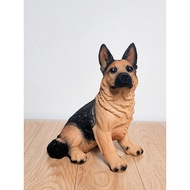 Home Accessories Dog Ornaments Wolf Dog Simulation Dog Resin Puppy Model New House Anti-Real Dog Cut