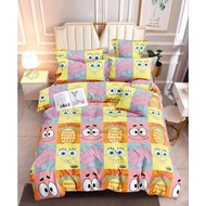 SPONGEBOB DESIGN BEDSHEET AND PILLOWCASE CANADIAN COTTON