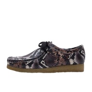 Clarks Wallabee Brown Snake Print Unused