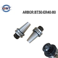 Arbor Milling BT50 ER40 80 collet Chuck ER40 cnc Milling BT 50 ER 40 Long 80mm TST TAIWAN