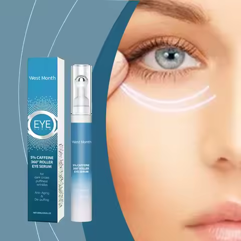West&Month Eye Serum Roller Ball Remove Dark Circles Fine Line Lifting Puffiness Reduce Wrinkles Eye