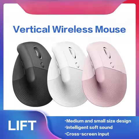 Lift Ergonomic Bluetooth Wireless Mouse Vertical Mouse Small Mouse Business Office 3 Devices Switch 