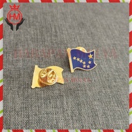 Alaska Country Flag Pin Alaska Flag Pin Alaska Flag Pin Alaska Flag Pin Brass Material - HM