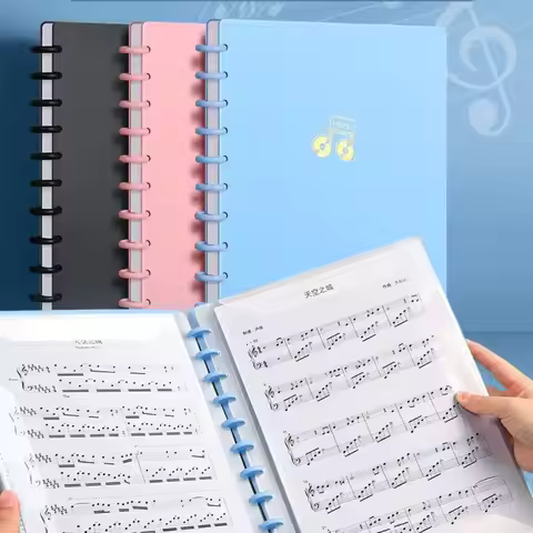 New Plastic Music Score Folder Transparent A4 Piano Sheets Folder Flexible Portable Music Book Folde
