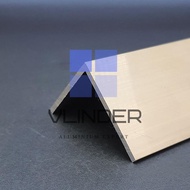 Paling Laris Siku Aluminium 50 Mm X 50 Mm X T. 3 Mm
