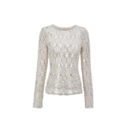 1JINN STUDIO | เสื้อถักฟิตติดรูปแบบเว้า