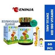 【100% ORIGINAL】TINY TITANZ Vitamin Kid 180/ IQ160/ Viision 2020 For 3-18 Years Old (60 Tablets)
