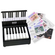 Taylor Piano Calendar 2025 Music Sheets Toy Desktop Peripheral Ornaments 15 Keys Piano Calendar Mini