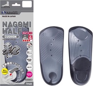ASHIMARU 半掌鞋墊，日本製造，薄款，足弓支撐，適用於所有鞋型 (黑(和)NAGOMI)