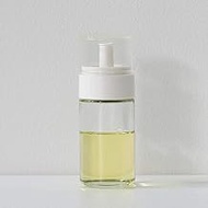 Kawasaki Synthetic Resin Made in Japan Liquid Resistant Glass Bottle, Oil &amp; Vinegar Jug, White