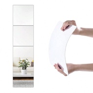 4ชิ้น/10ชิ้น/20ชิ้น กระจกติดผนัง 3D แบบไม่แตกหัก ชิ้นกระจกเต็มตัว อะคริลิค ขนาด 30 ซม. มีกาวในตัว พล