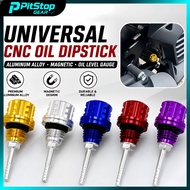 Universal CNC Aluminum Magnetic 4T Motorcycle Oil Dipstick Engine Oil Cap For LC135 Y15 RS150