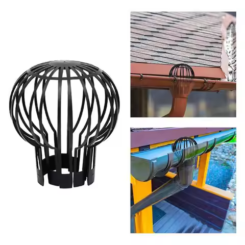1/2/3pcs Roof Gutter Guard Floor Drain Downspout Filter Mesh Anti-Blocking Outdoor Drain Cover Gutte