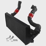 Intercooler w/ Charge Pipe Kit + Boost Pipe For BMW 535i 640i 740i N55 Aluminum Tube & Fin Performan
