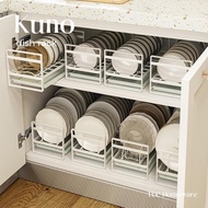 TecKuno Dish Rack Kitchen Organizer Quality Cupboard Dish Organizer Bowl Plate Rack