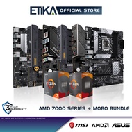 AMD 7000 Series | Ryzen 5 7600 7600X | Ryzen 7 7700 7700X Processor + ASUS, MSI Motherboard Bundle