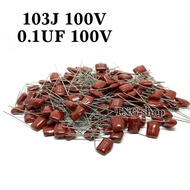 C Mylar Pack Of 5 103J 100V 0.1UF 100V Capacitor Leg Width 10mm.