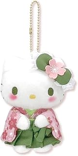 Nakajima Corporation Sanrio Characters Matcha Kimono Hello Kitty Mascot 204233-24 H 12 x W 9 D 6 cm