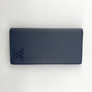 【二手】LOUIS VUITTONPortefeuille Brazza LV Aerogram 系列 M69980 長錢包 海軍藍