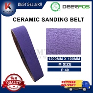 ABRASIVE Sandpaper belt, Sanding belt 1200MM X 100MM (M) #P40 (PURPLE)