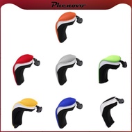 [Phenovo] 2x Mesh Golf Hybrid UT Club Head Cover Headcover Tag 2, 3, 4, 5, 7, X Gray