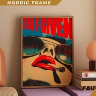 Wall paintings,Pop Art Poster, Retro Wall Art, Rebellious Wall Art, Cool Girl Vibe, Funky Art Poster